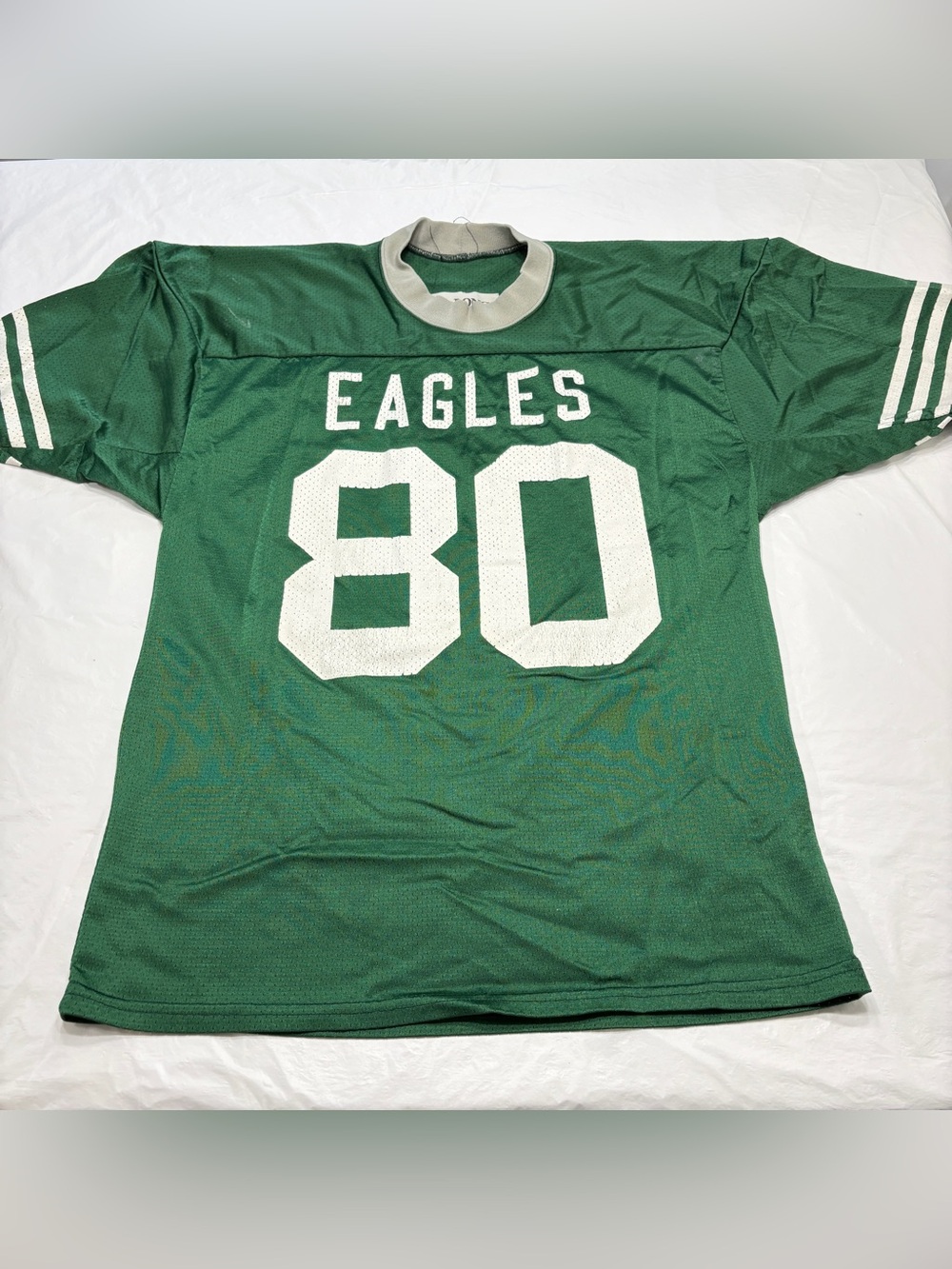 Vintage Philadelphia Eagles #80 Kelly Green Jersey Delong Brand Men’s Large
